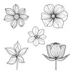 decorative flower brooch image